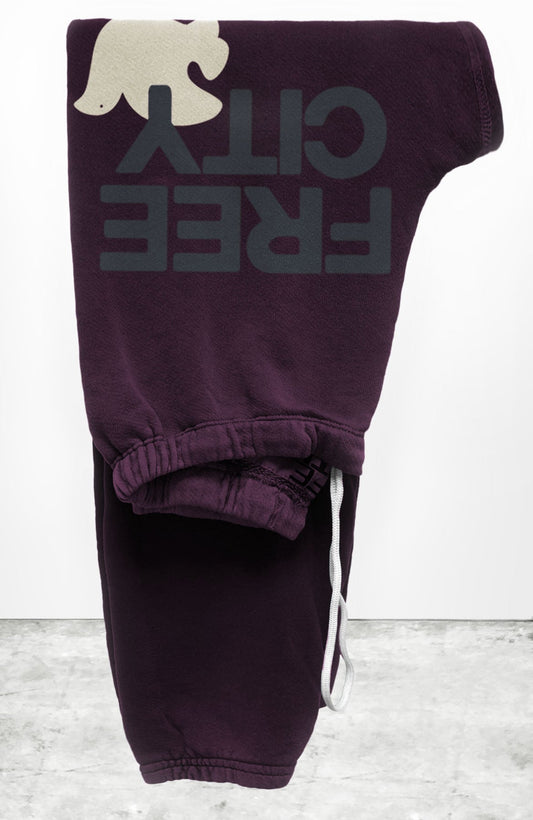 Large Sweatpant - Eggplant