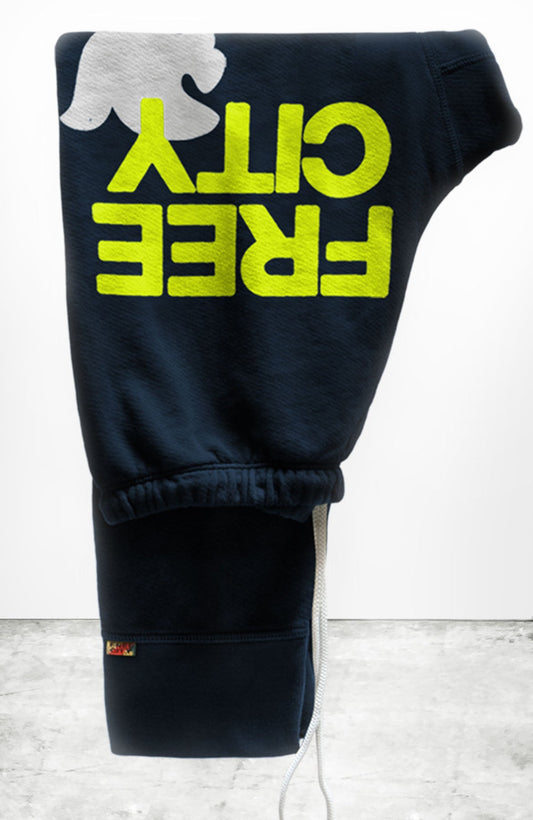 Large 3/4 Sweatpant - Squidsink Lemons