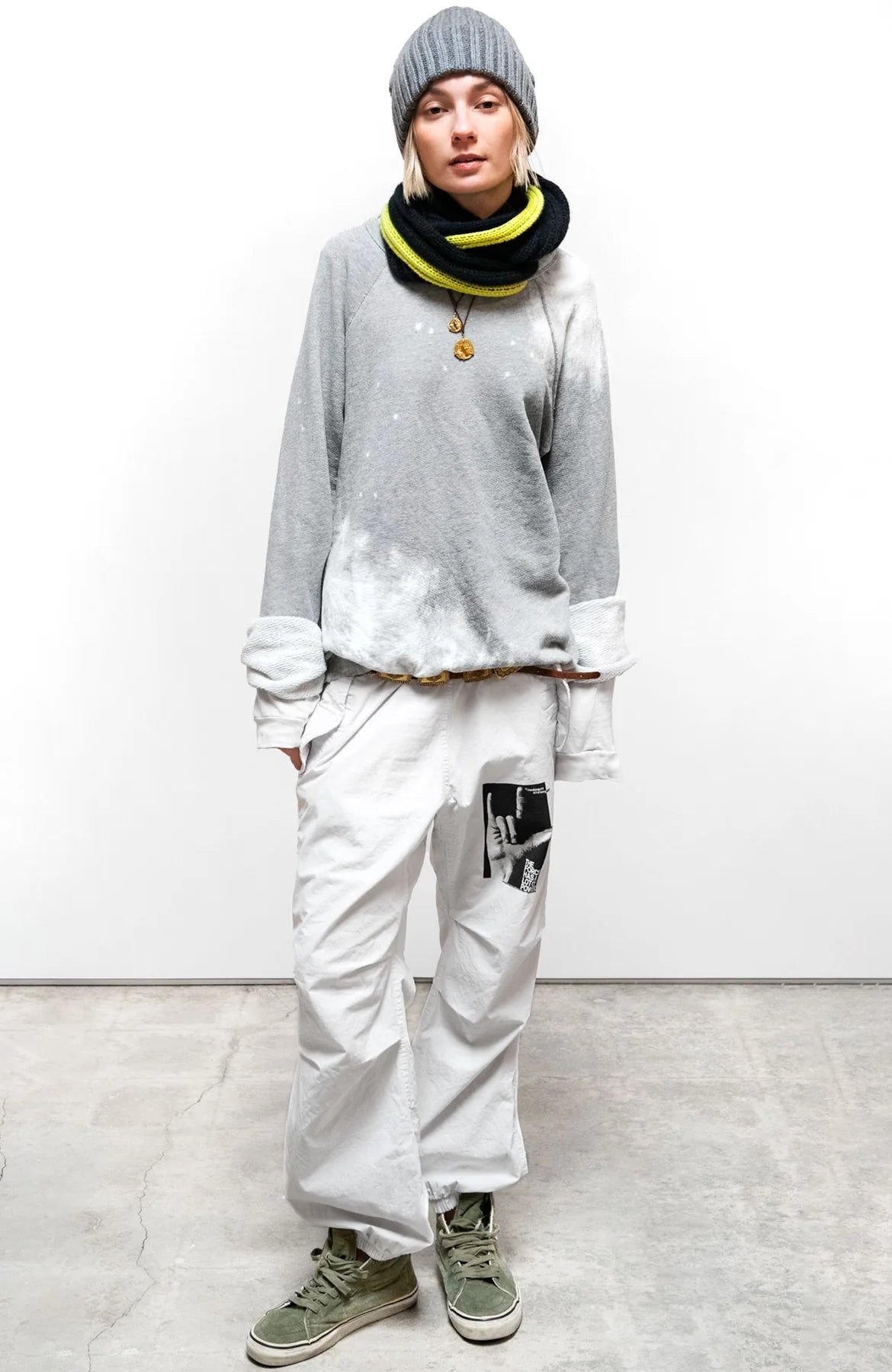 Bleachout Rabbit Sweatshirt - Heather Bleachout