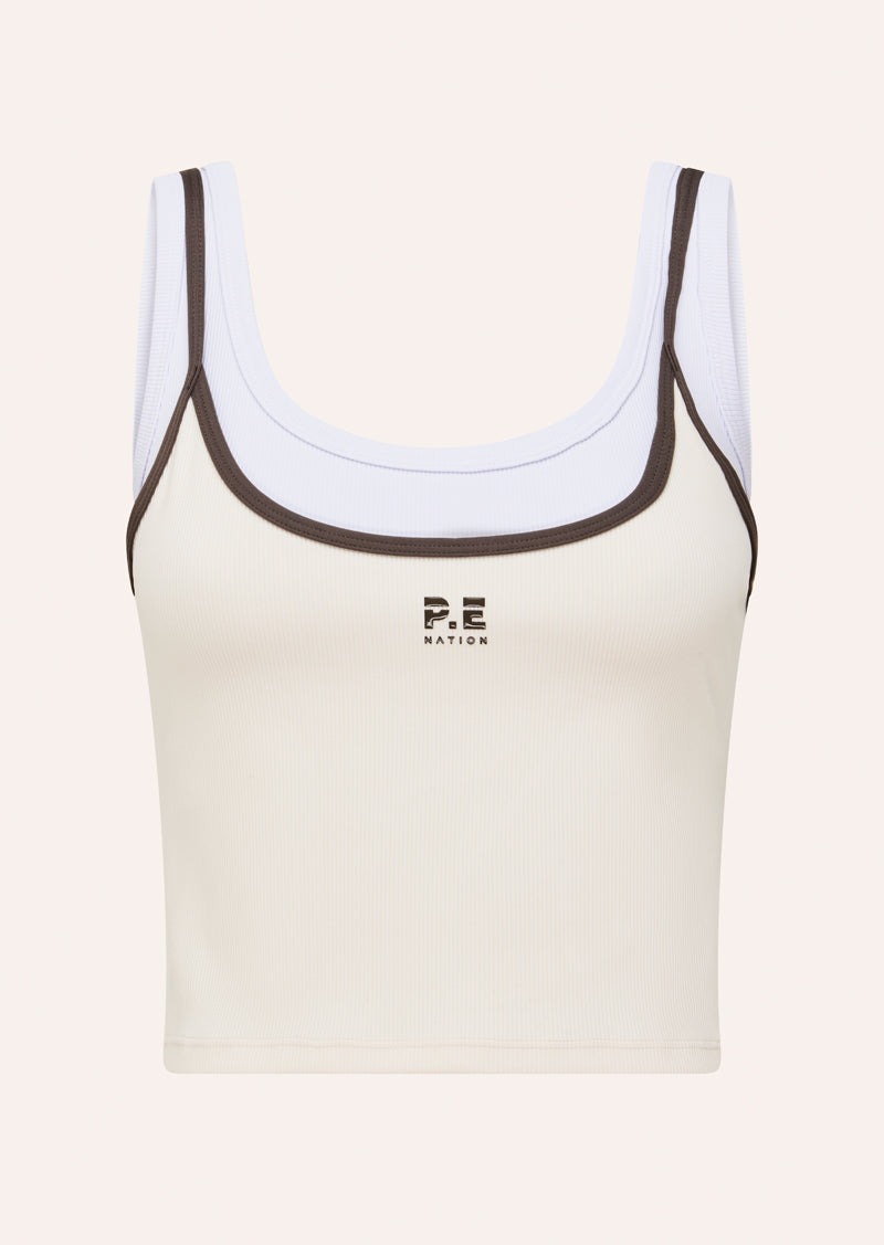 Forward Tank - Whisper White / Walnut