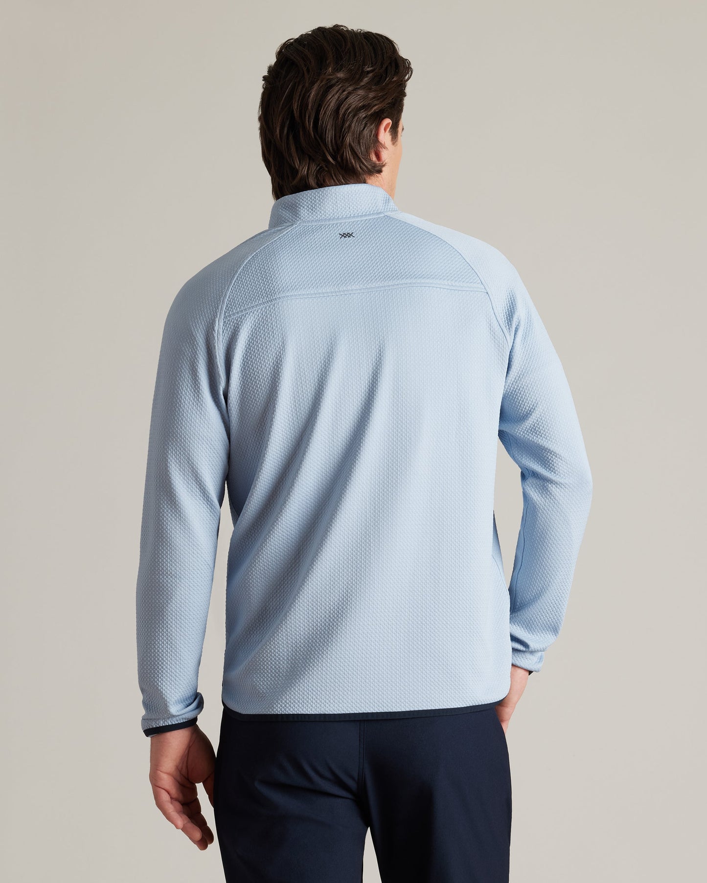 Mens Founder's Golf Hoodie - Arctic Blue/True Navy