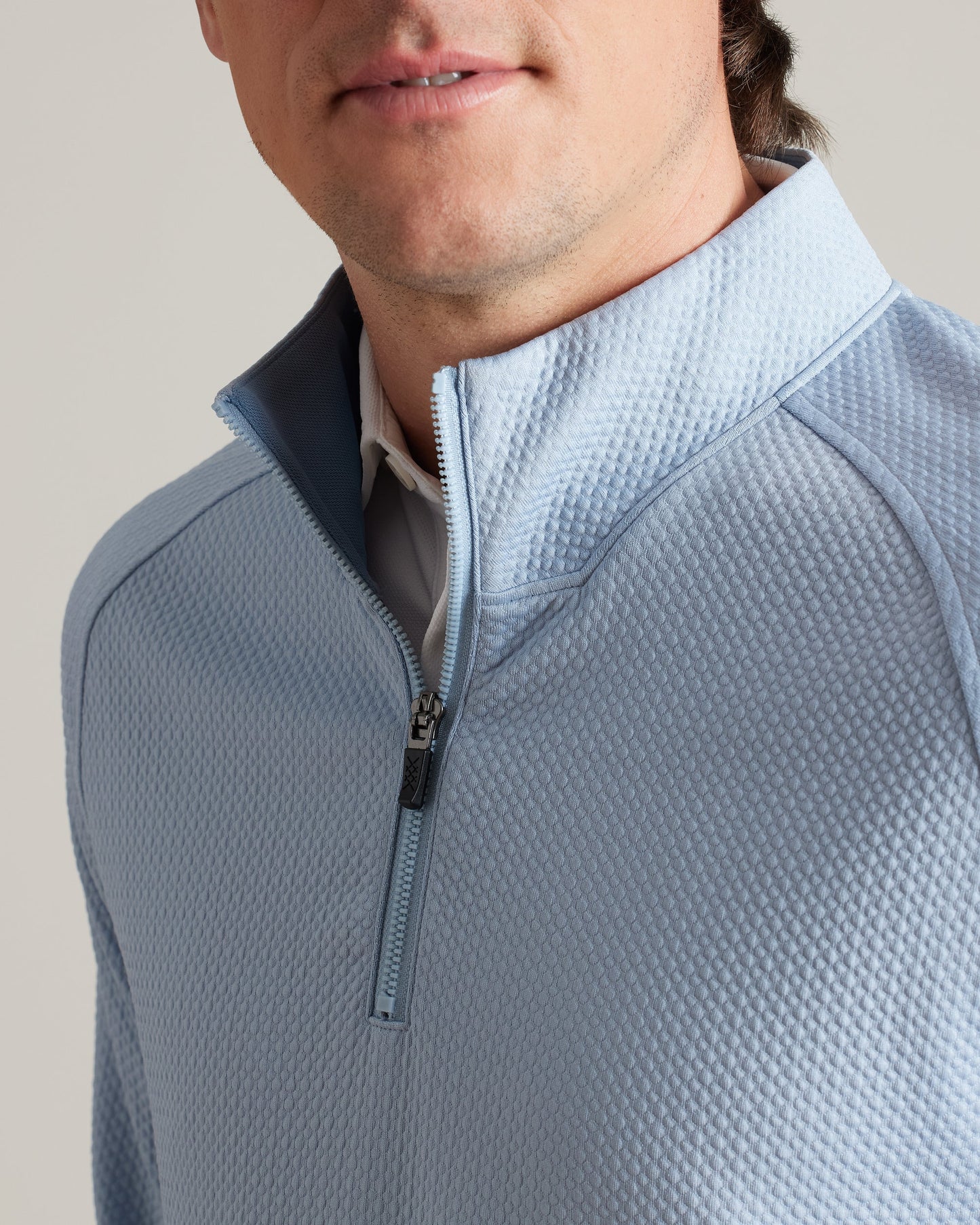 Mens Founder's Golf Hoodie - Arctic Blue/True Navy