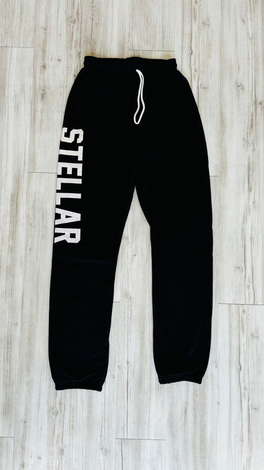 Stellar Unisex Vintage Sweatpant - Black