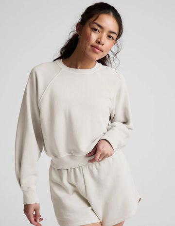 Fade Out Sweatshirt Washed Vintage White - Washed