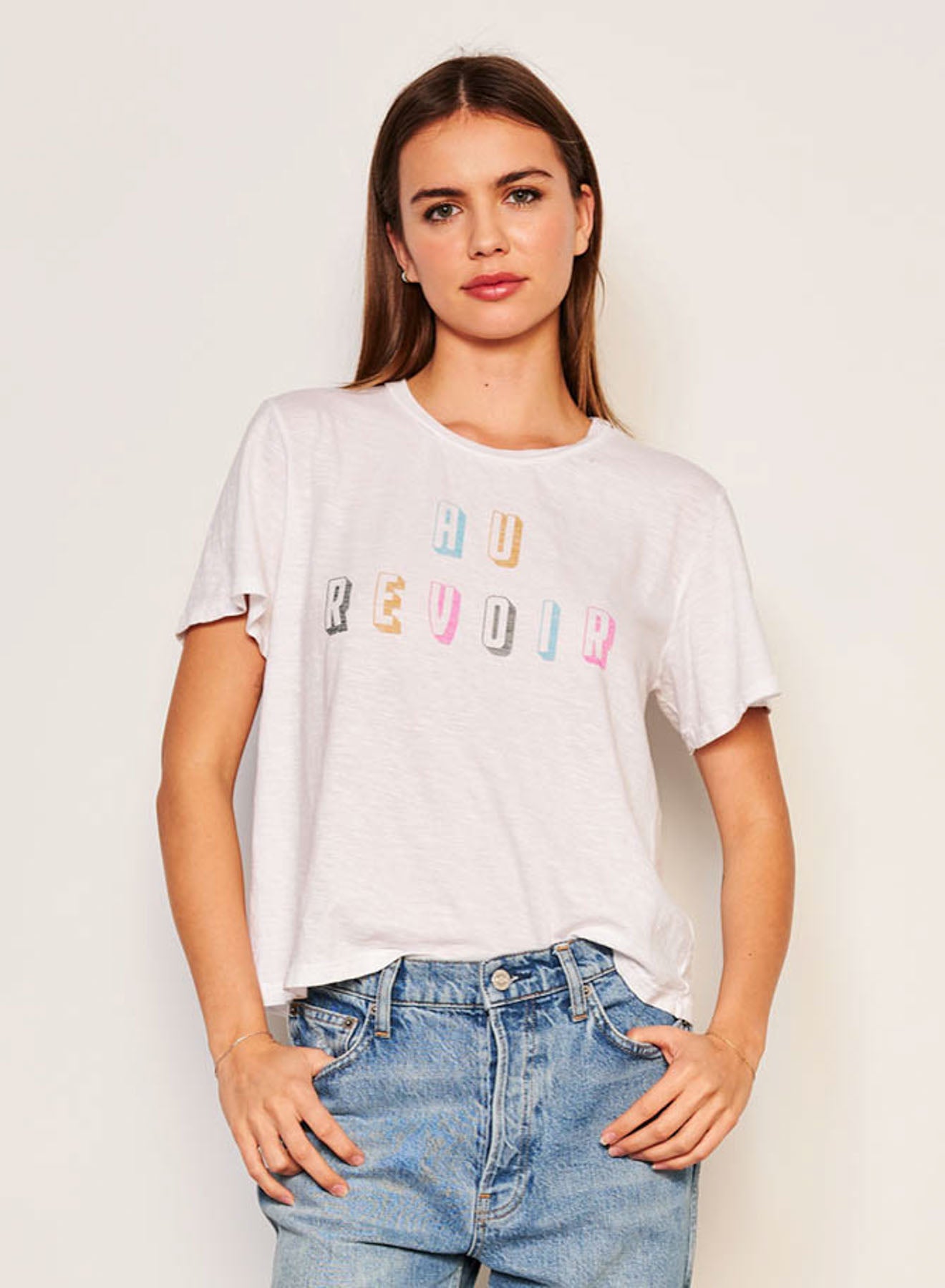 Crew Neck Tee Au Revoir - Optic White