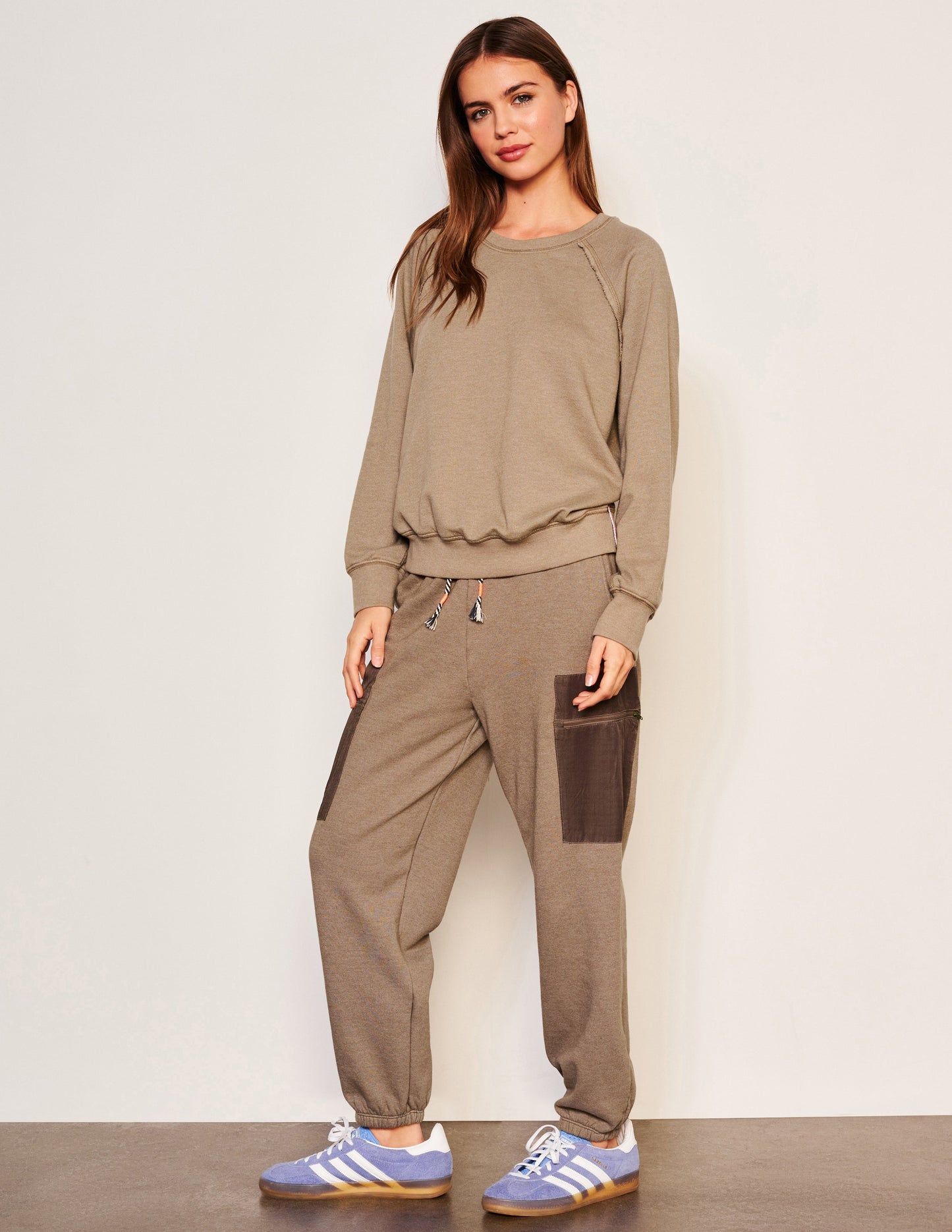 Mixed Media Cargo Pant - Fern