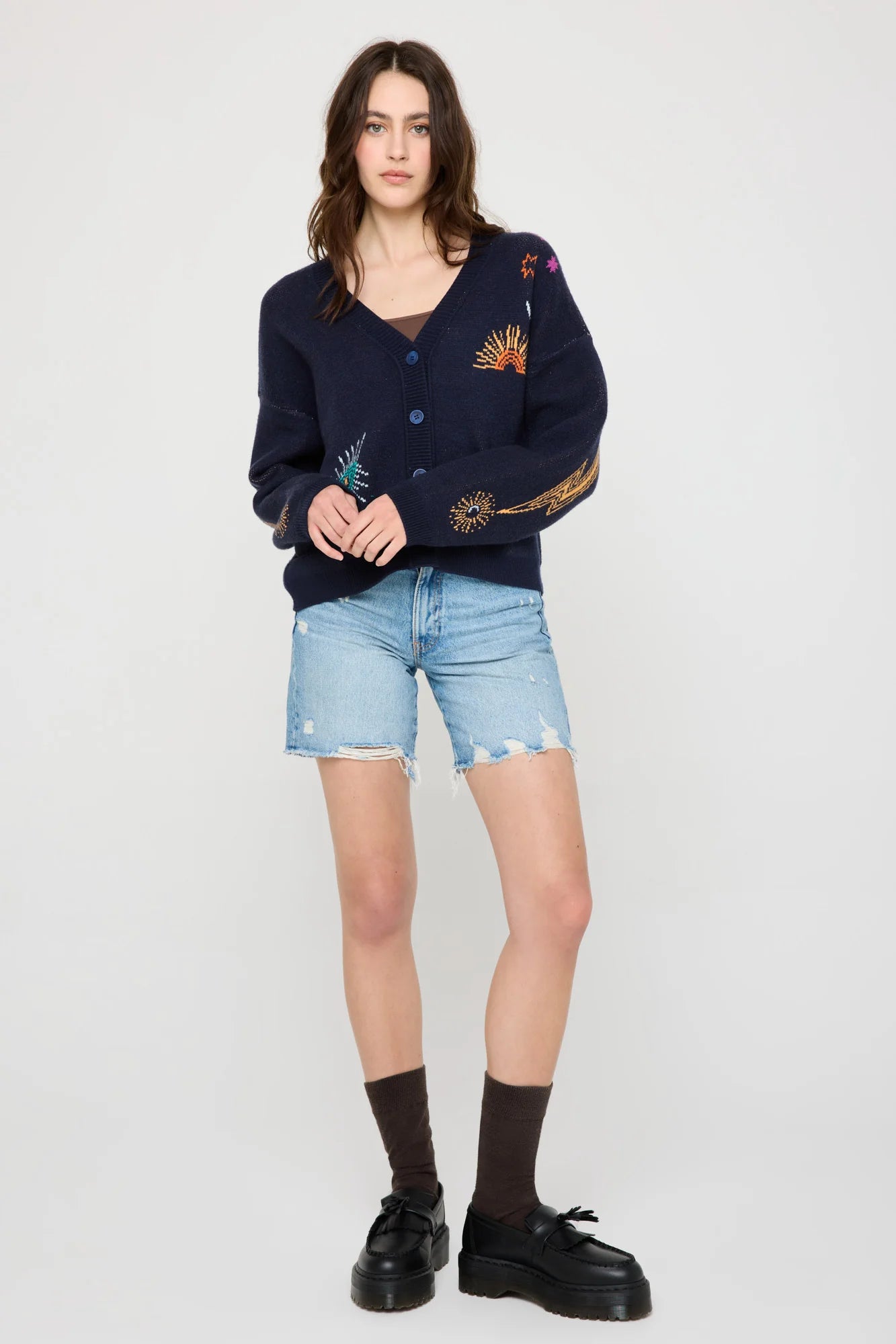 Grateful Soul Delaney Cardigan - Midnight Navy