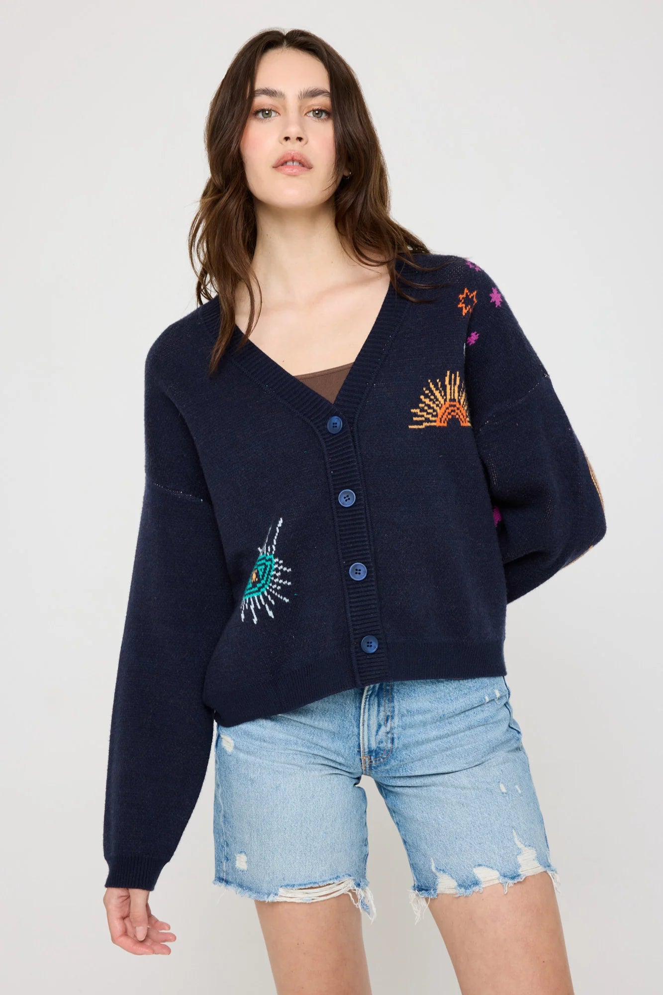 Grateful Soul Delaney Cardigan - Midnight Navy