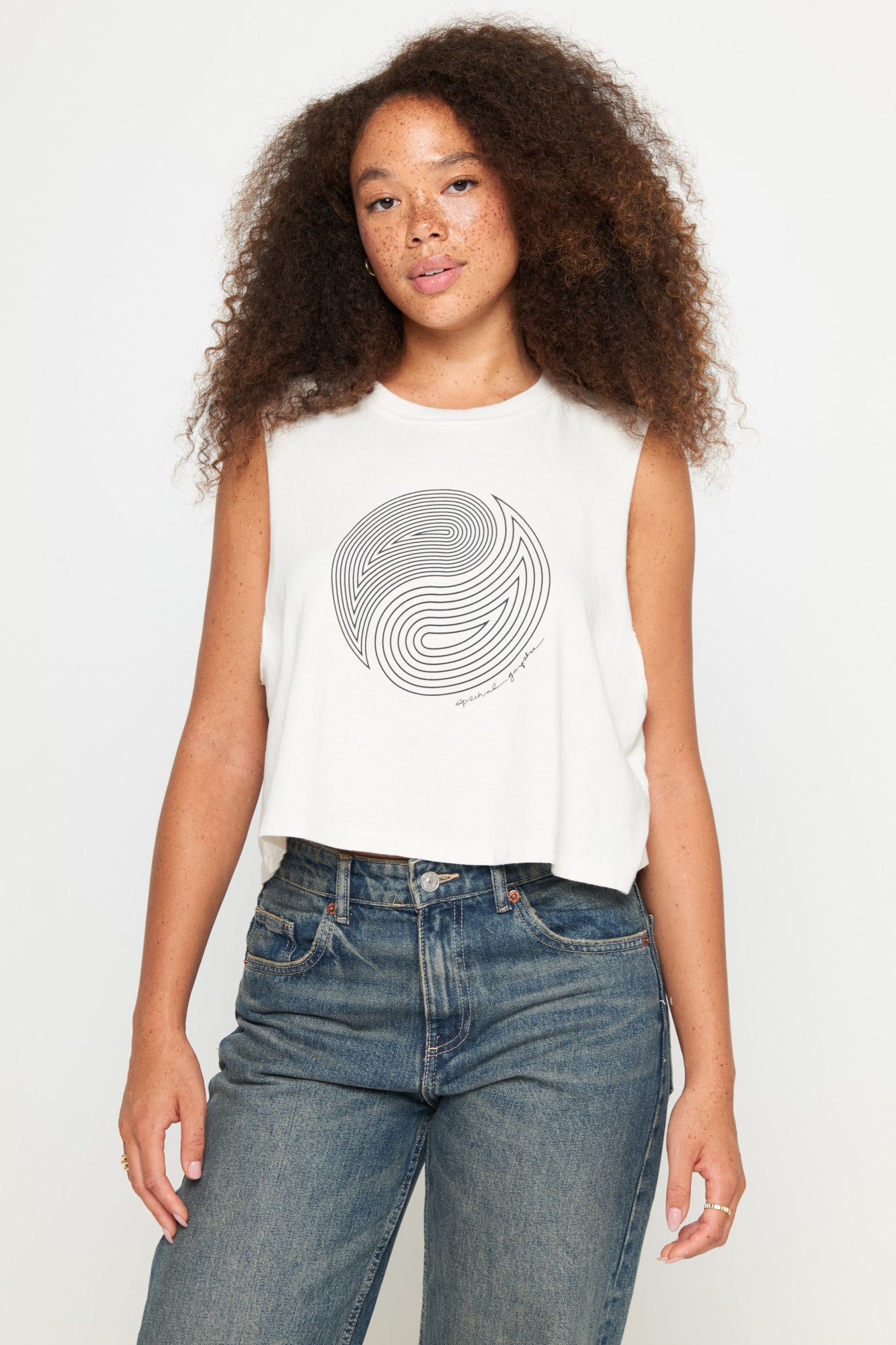 New Wave Callie Crop Tank - Birch