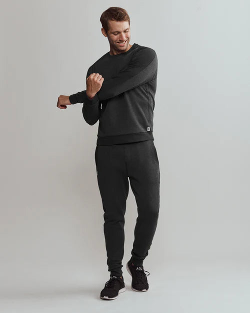 Heritage Midweight Crewneck Sweatshirt - Black Hthr