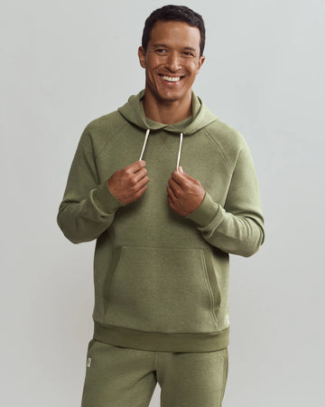 Mens Heritage Midweight Hoodie - Olivine Heather