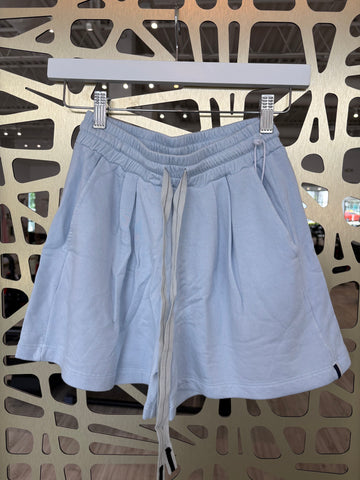 Softest Fleece Drawstring Short - Blue Haze