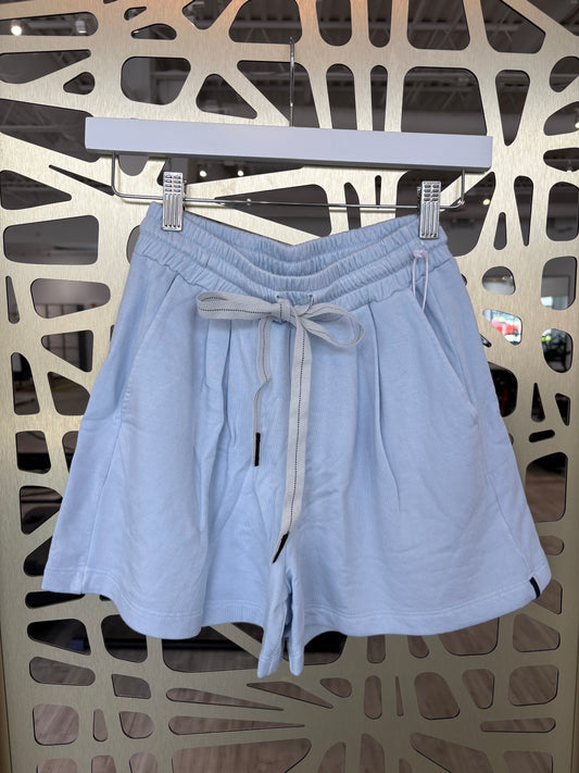 Softest Fleece Drawstring Short - Blue Haze