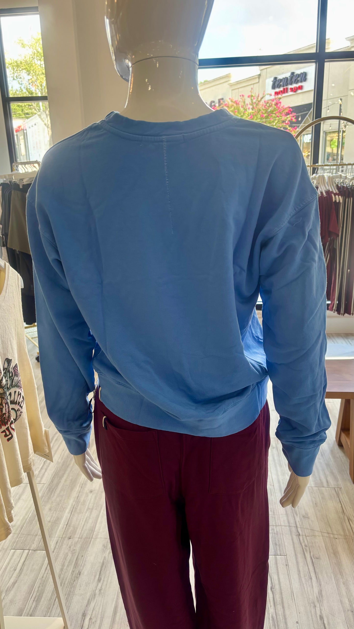 Softest Fleece Crewneck Pullover - Blue Topaz