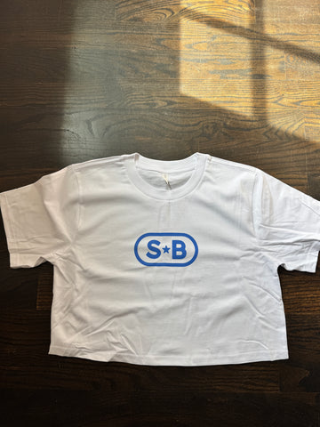 SB Cropped Tee - White