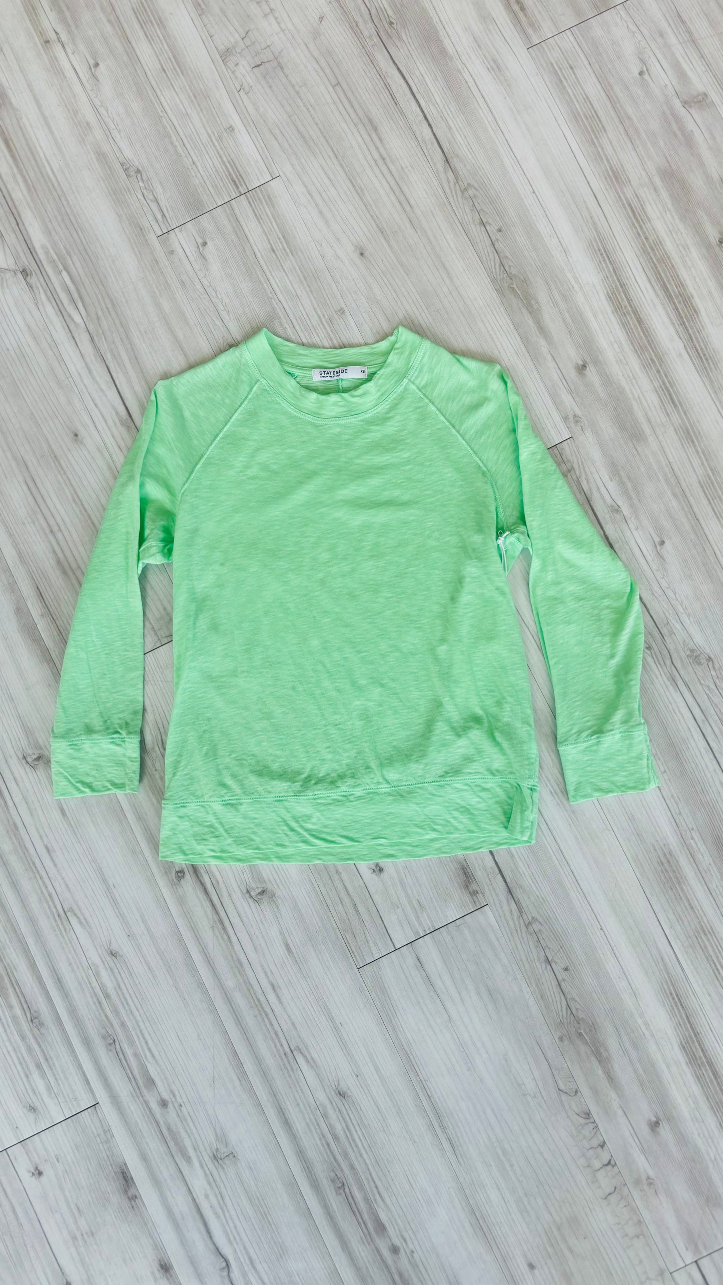 Supima Slub Jersey Sweatshirt Tee - Pear