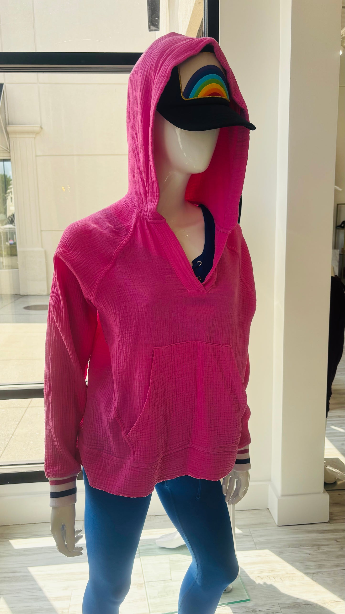 Hoodie Popover - Pink