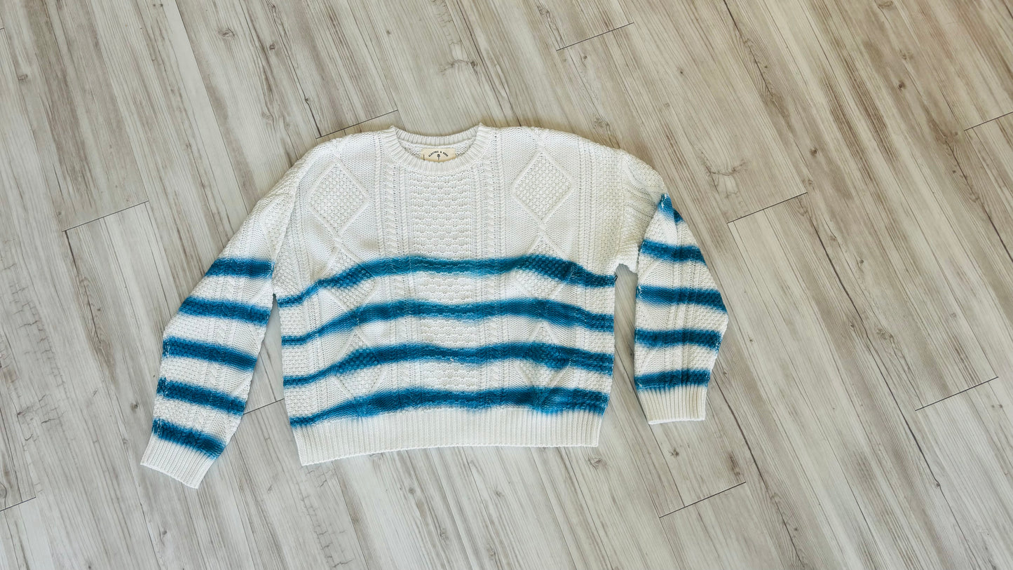 Cable Knit Ombre Sweater