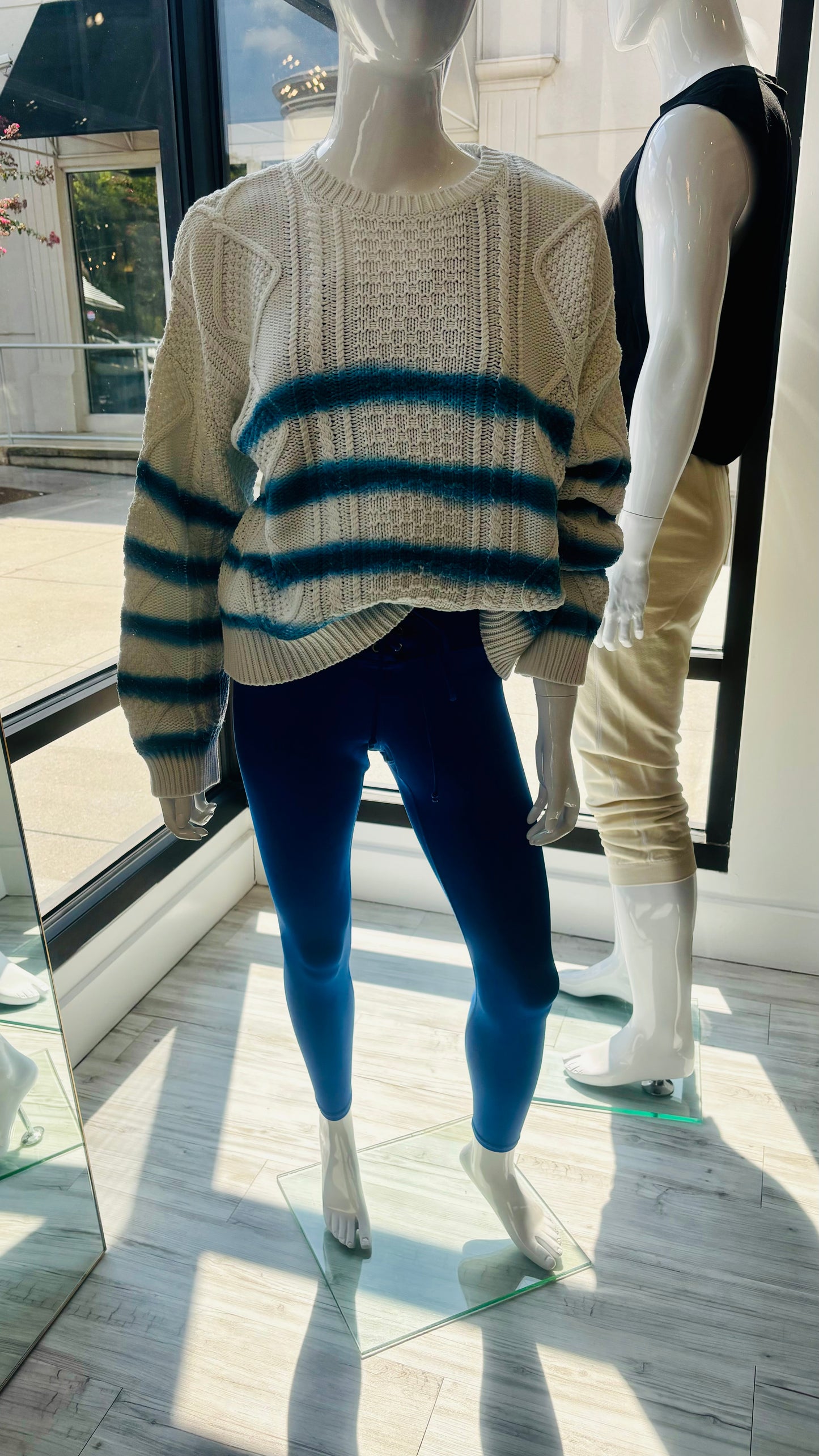 Cable Knit Ombre Sweater