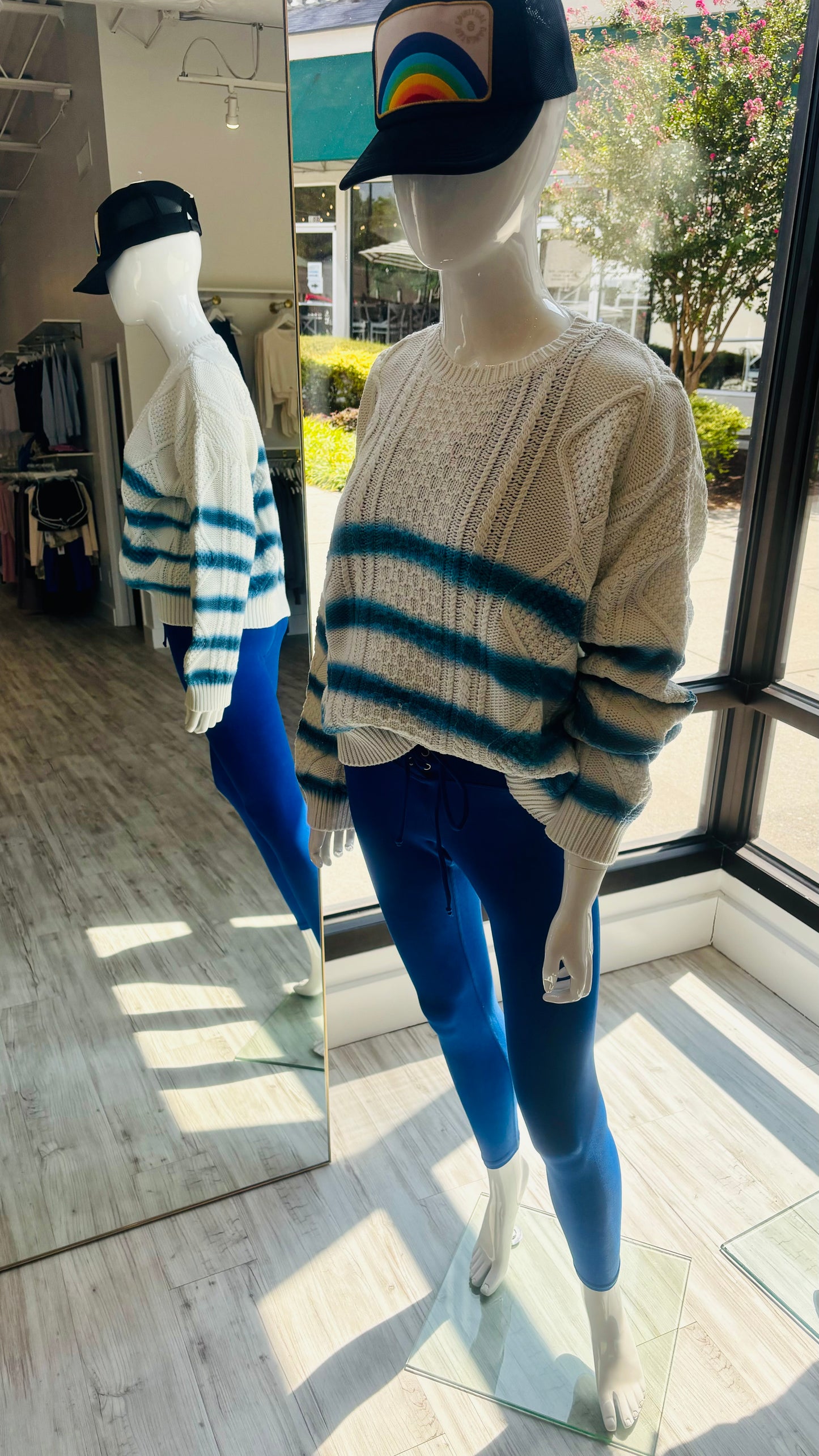 Cable Knit Ombre Sweater