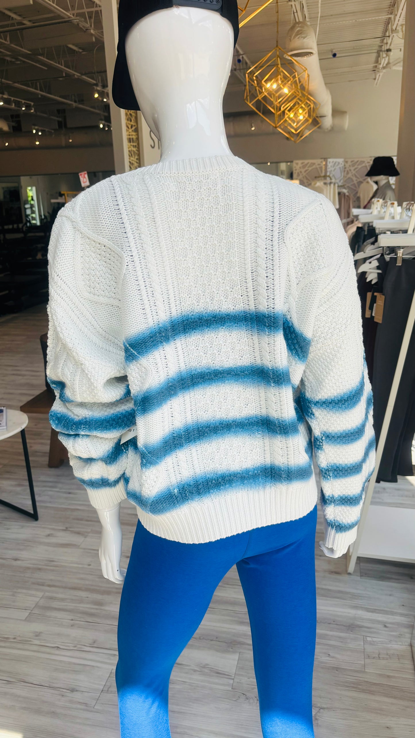 Cable Knit Ombre Sweater