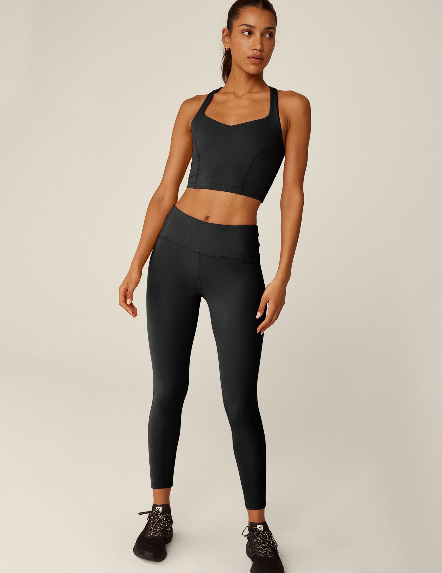 Powerbeyond Intensity Racerback Cropped Tank - Black