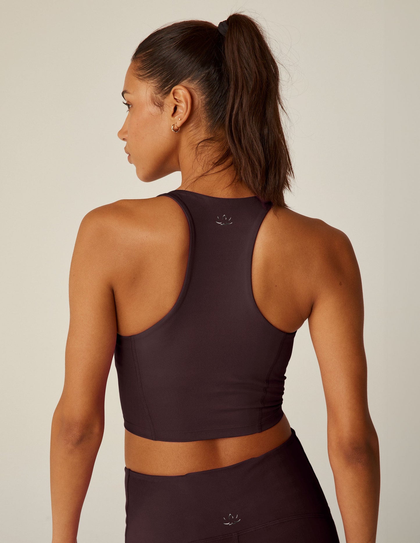 POWERBEYOND™ Intensity Racerback Cropped Tank - Rich Plum