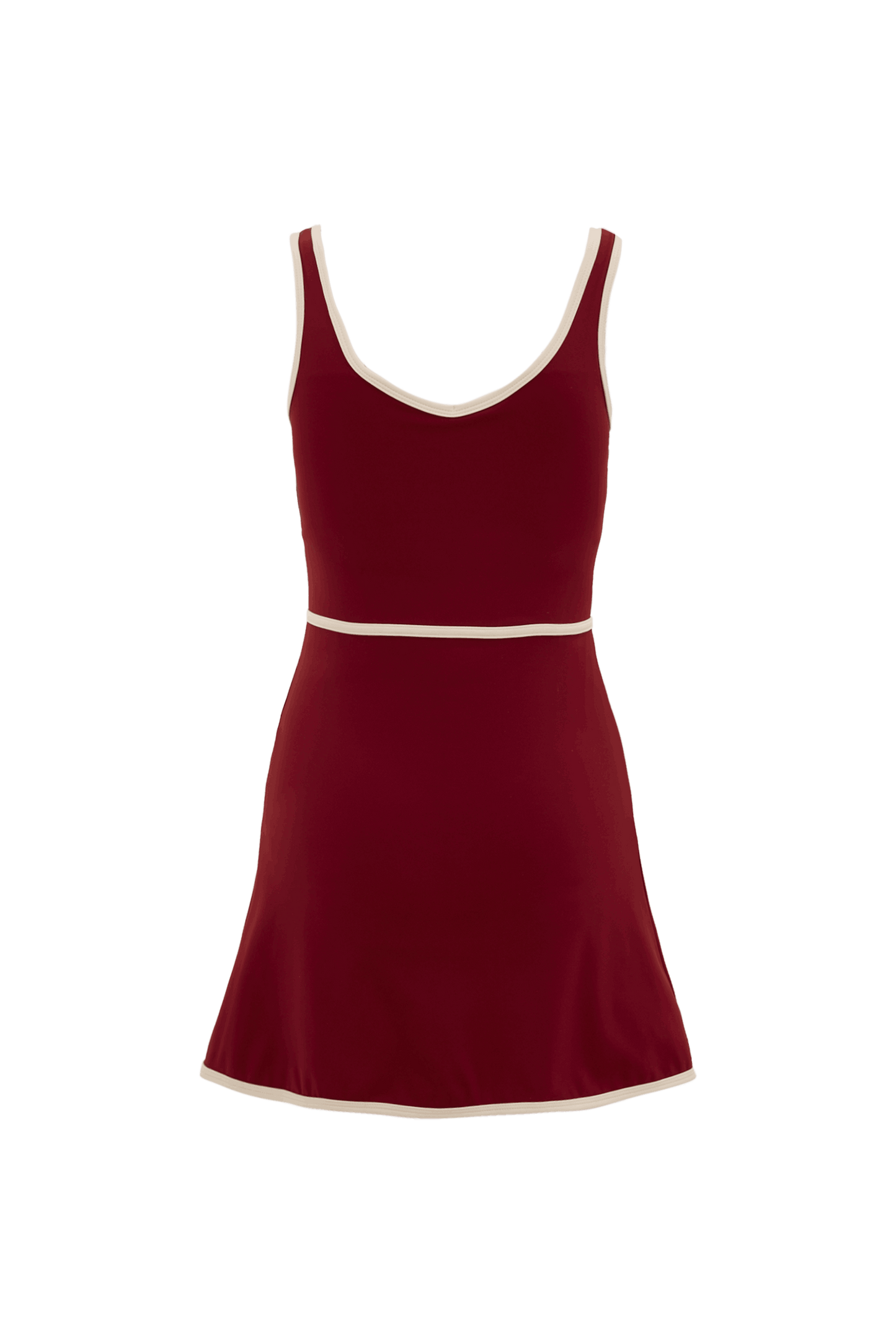 River Lift Allstar V-Neck Dress - Burgundy
