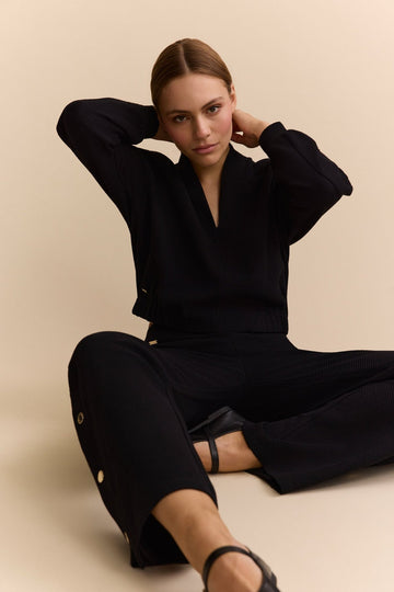 Moon V-Neck Blouse