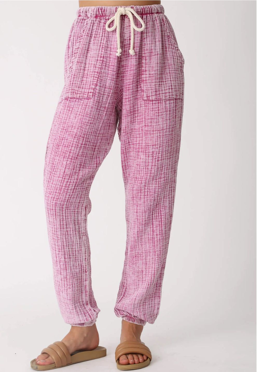 Lauren Gauze Pant - Paradise Pink