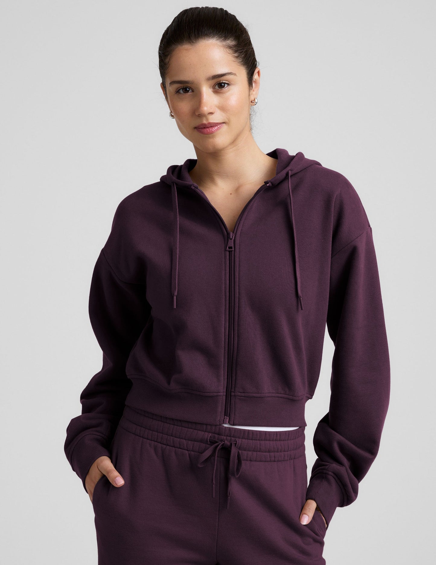 Luxefleece Fresh Zip Up Hoodie - Eggplant Purple