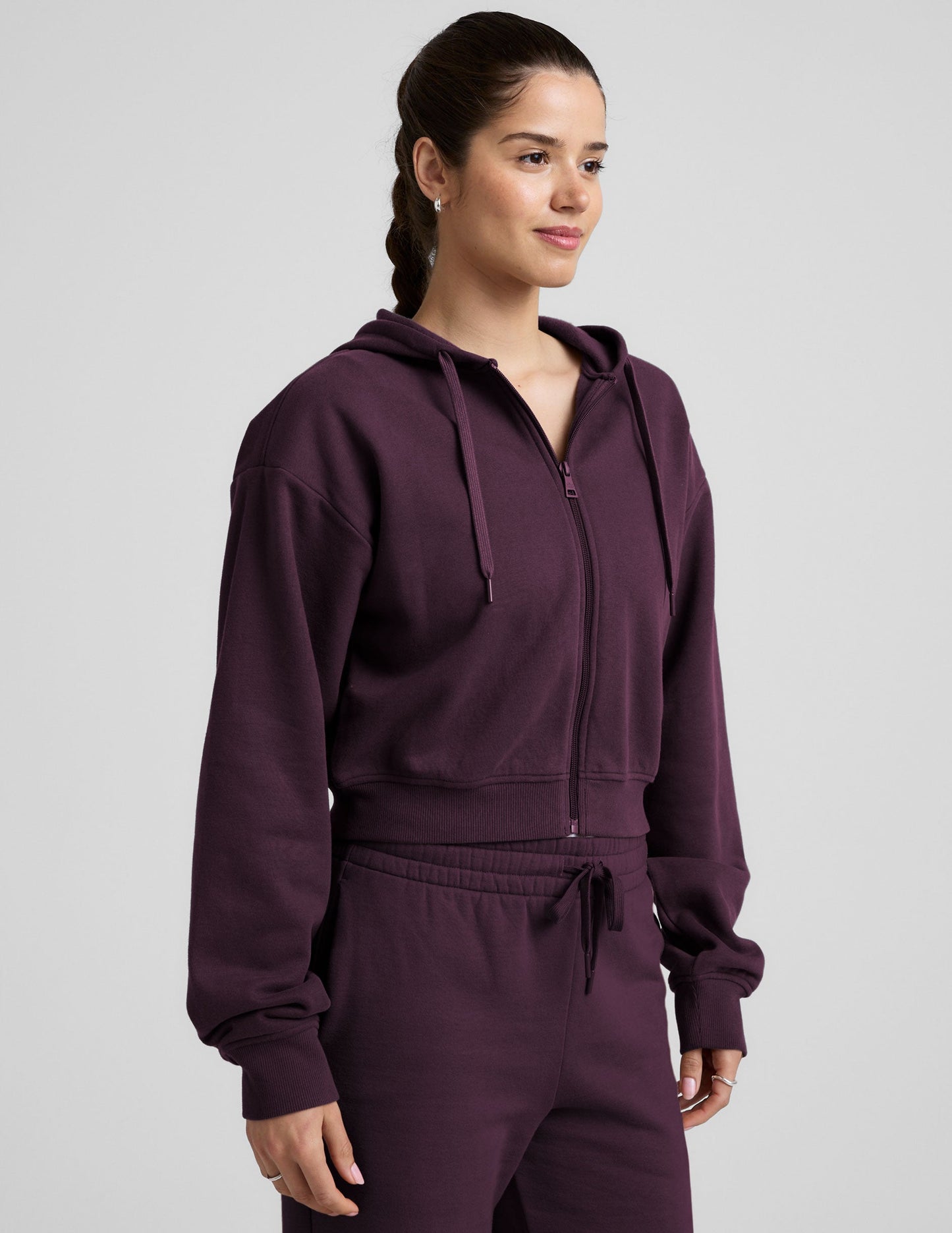 Luxefleece Fresh Zip Up Hoodie - Eggplant Purple