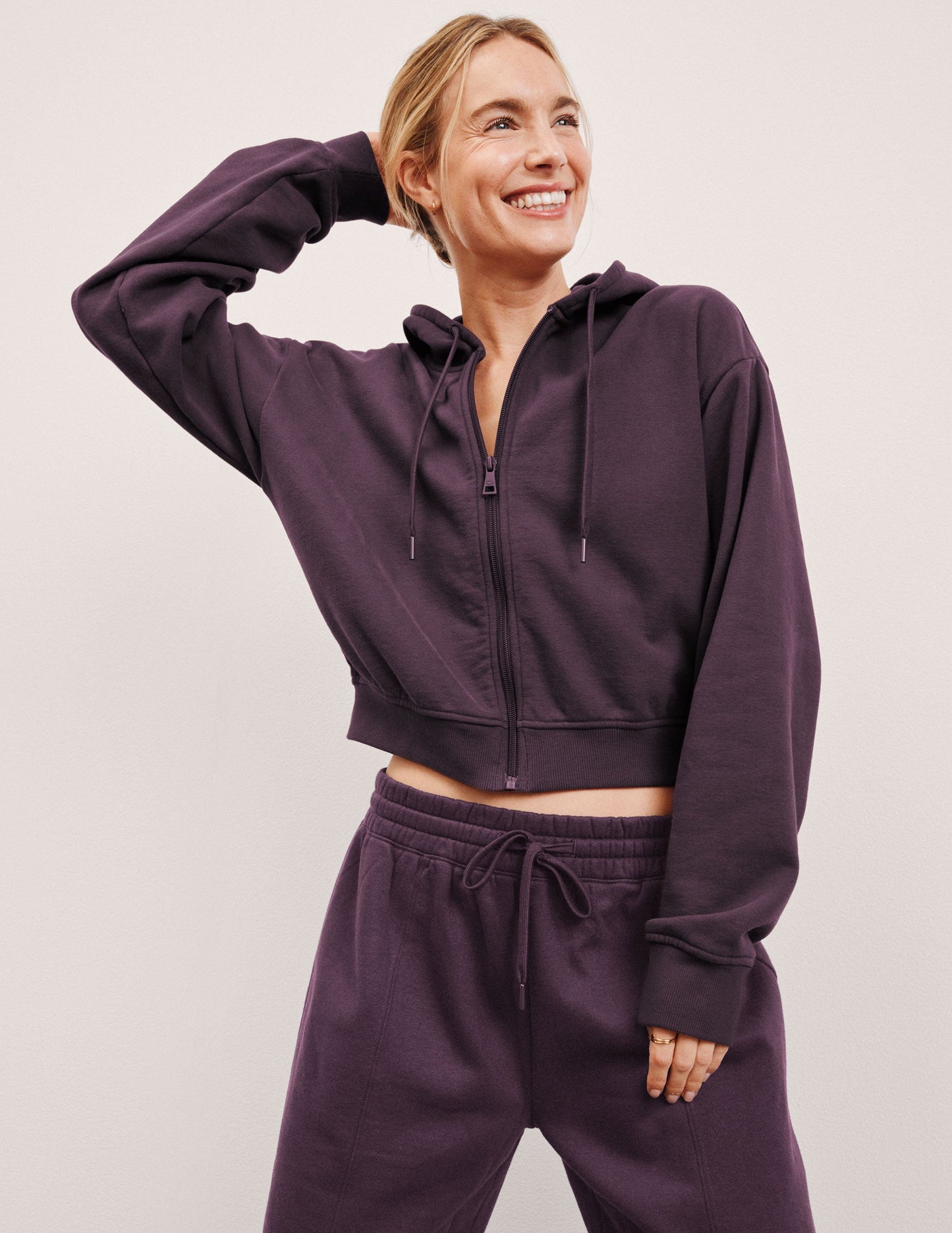 Luxefleece Fresh Zip Up Hoodie - Eggplant Purple