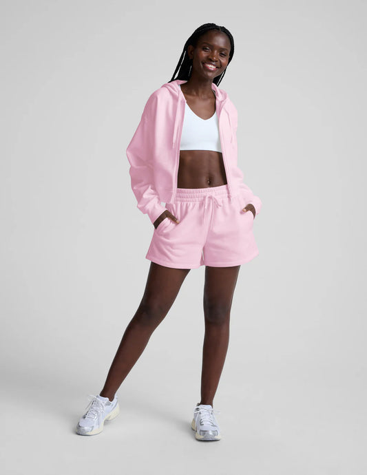Luxefleece Fresh Zip Up Hoodie - Frosty Pink