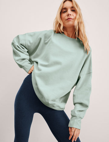 Luxefleece Oversized Sweatshirt - Pale Blue