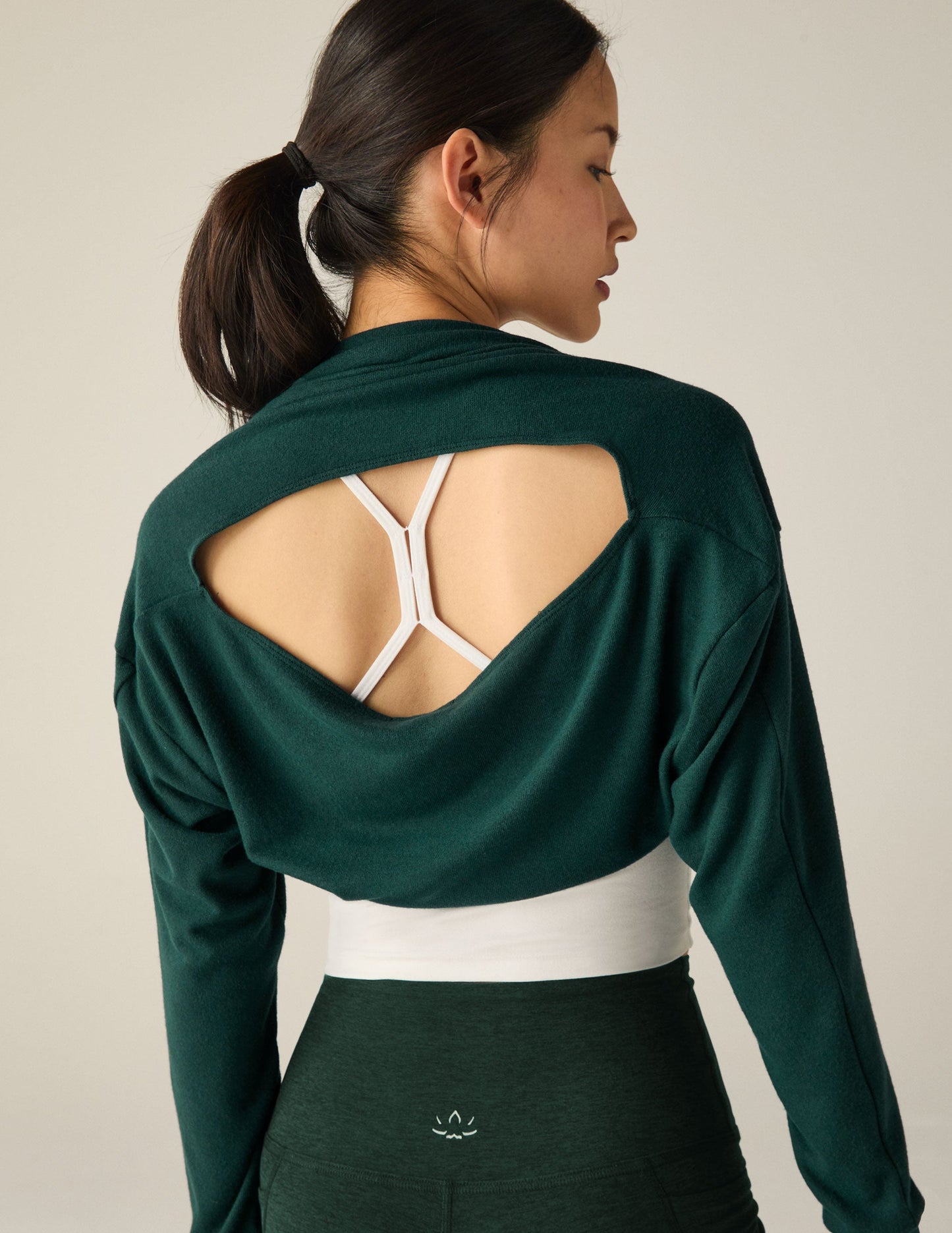 Duet 2-Way Convertible Shrug - Dark Spruce Green