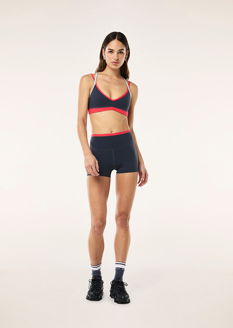 Paramount Sports Bra - Marine Blue / Strawberry