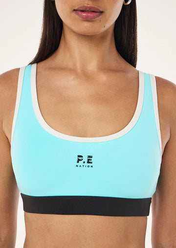 Pursuit Sports Bra - Aqua