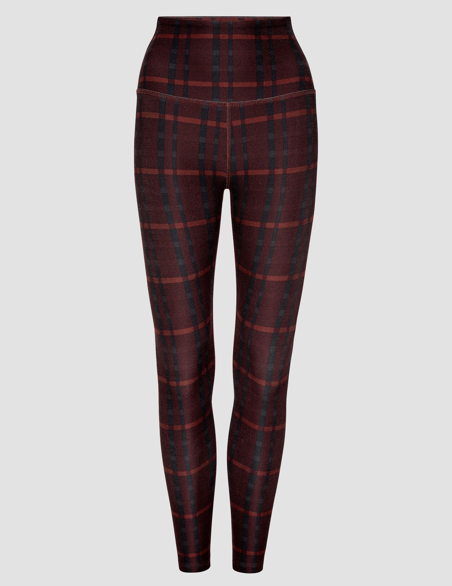 Softmark HW Legging - DarkCherryPrepPlaid