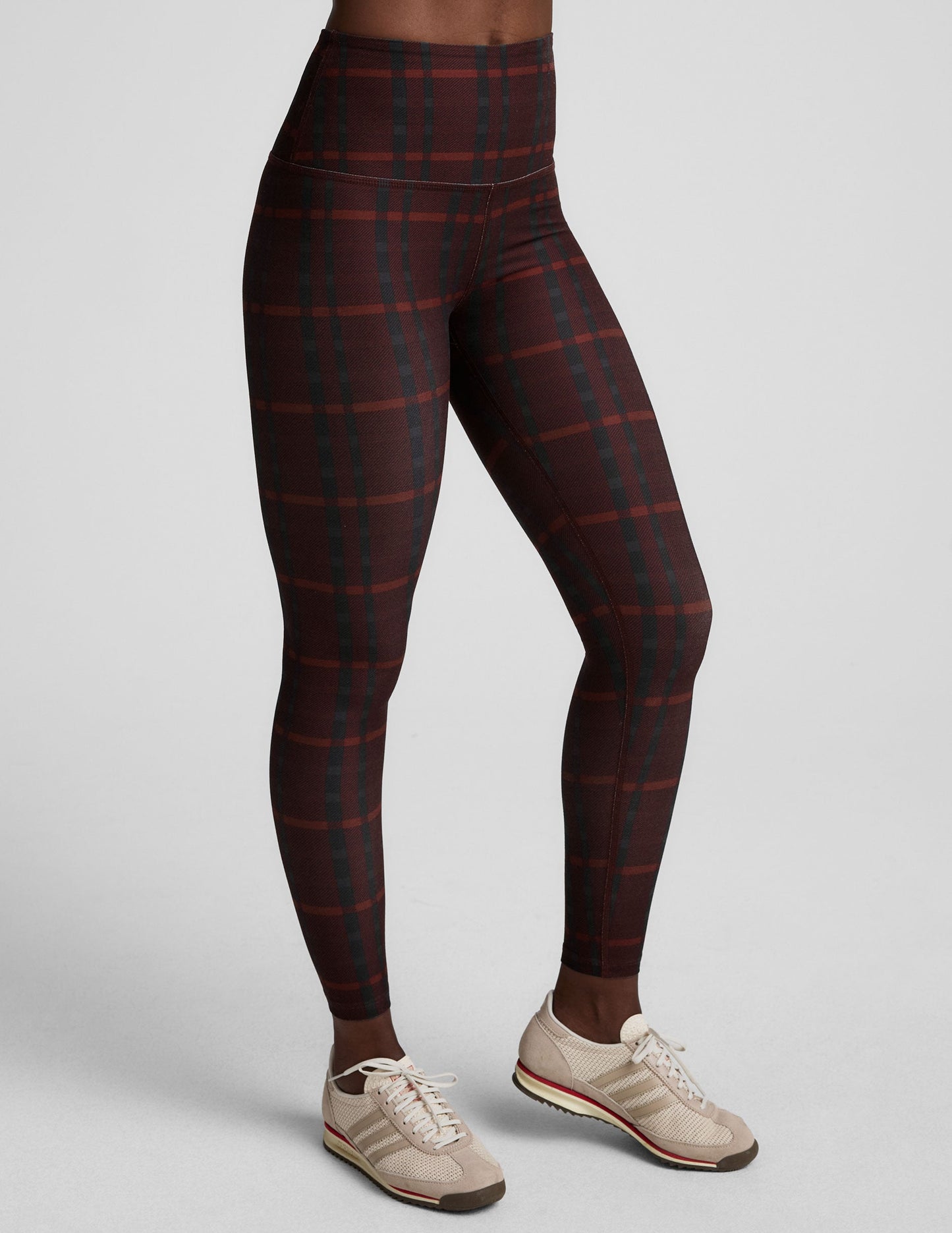 Softmark HW Legging - DarkCherryPrepPlaid