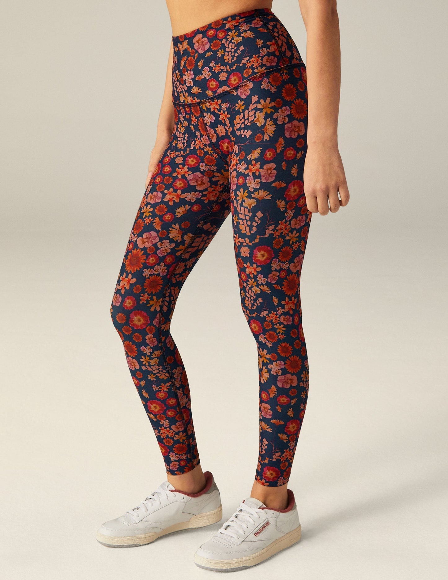 SoftMark High Waisted Midi Legging - Retro Press Floral