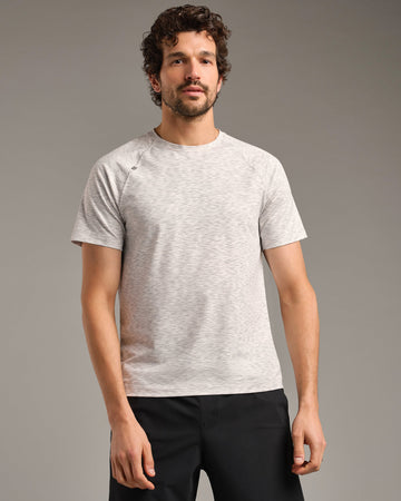 Mens Reign Short Sleeve - Gray Space Dye