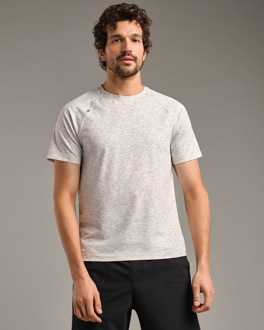 Mens Reign Short Sleeve - Gray Space Dye