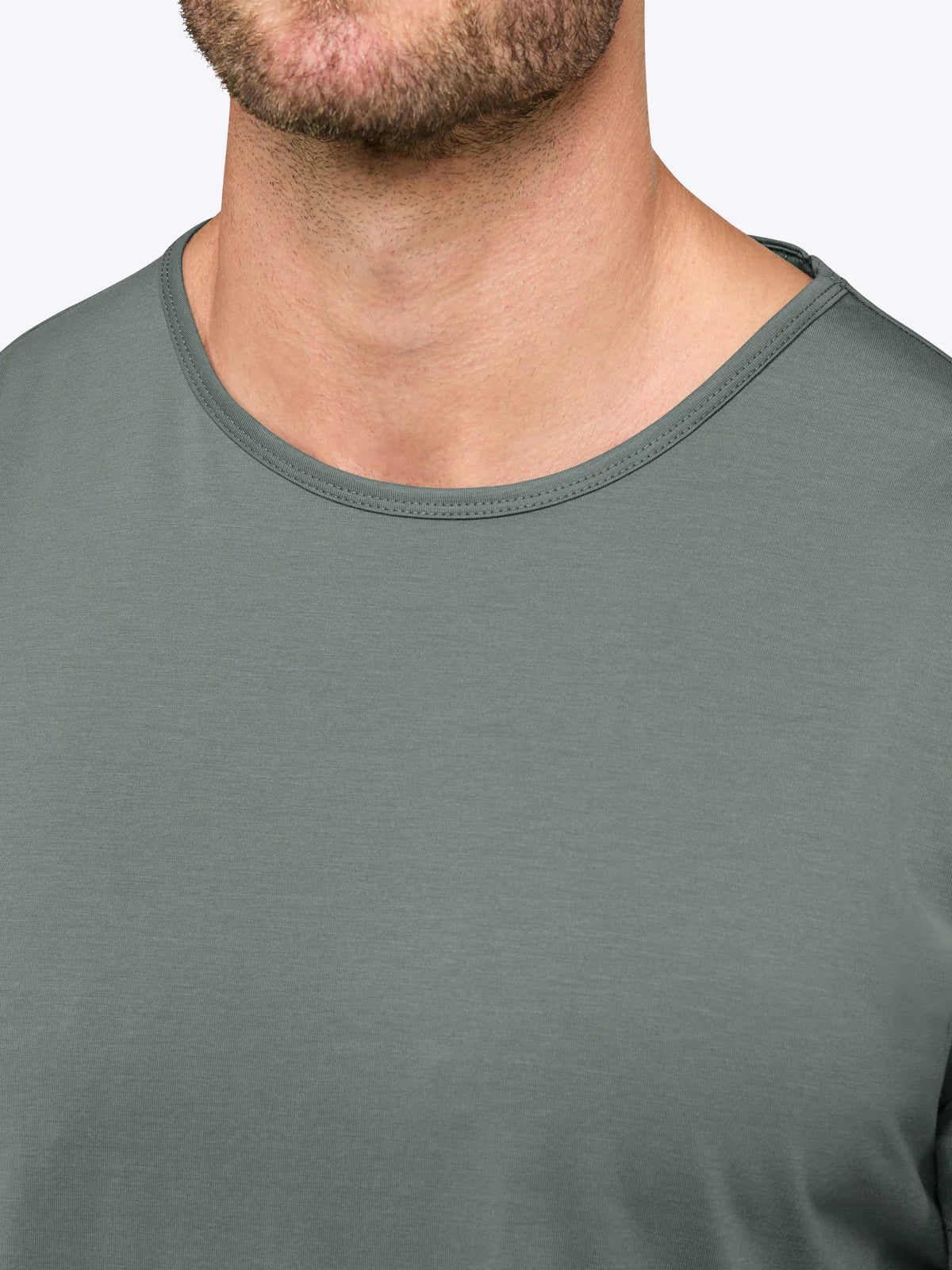 Ao Curve-Hem Tee - Sage