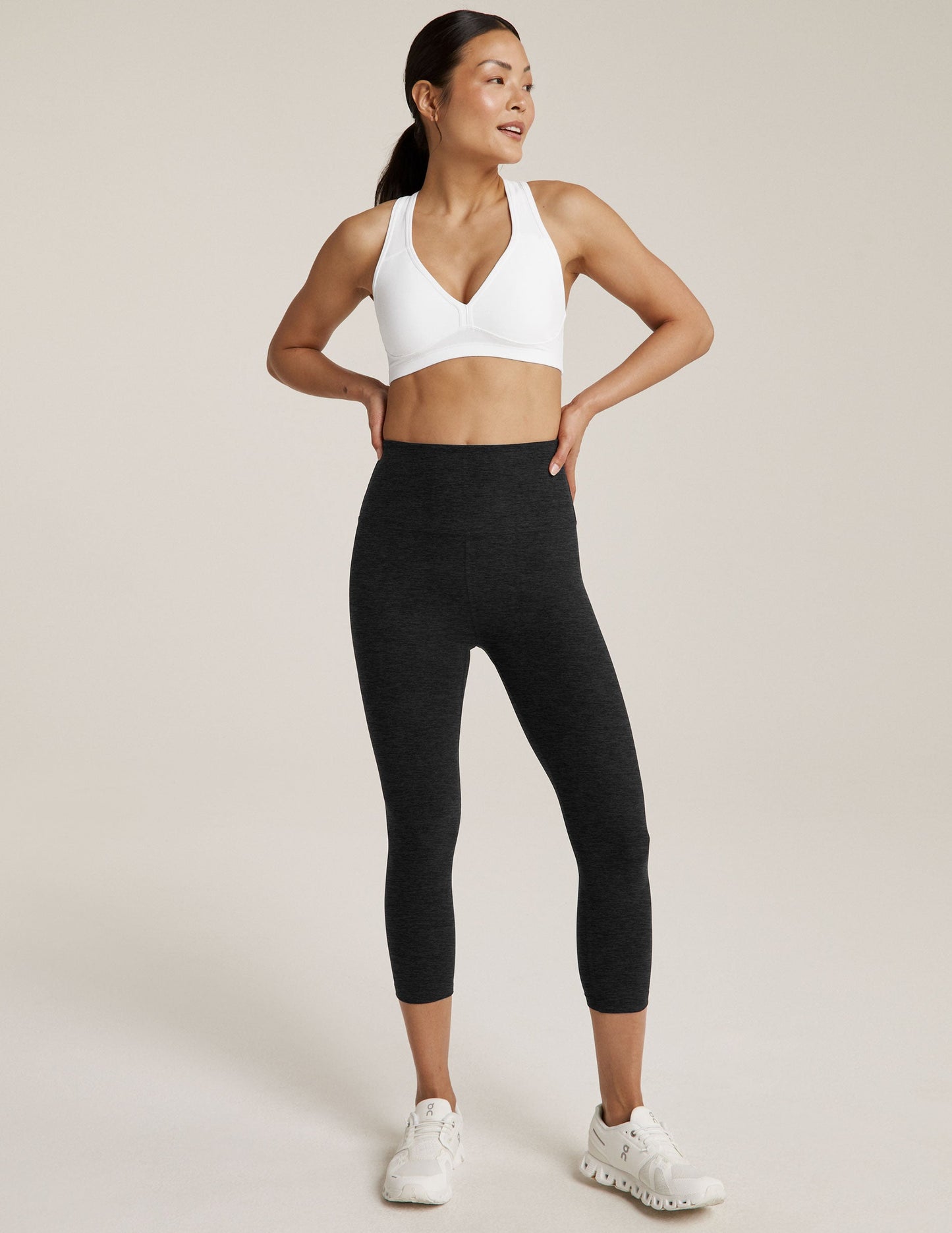 Spacedye HighWaisted Capri Legging - Darkest Night