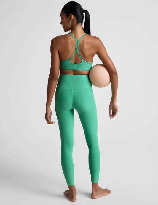 Spacedye Midi HW Legging - Bright Emerald Hthr