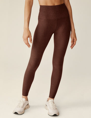 Spacedye Midi HW Legging - True Chocolate Heather