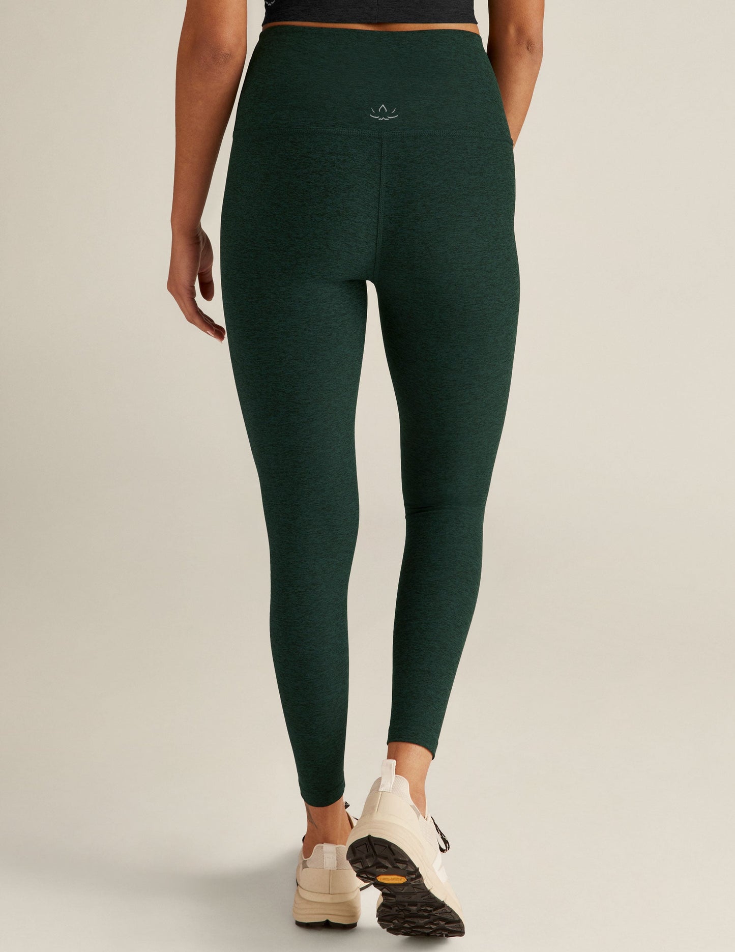 Spacedye Caught In The Midi High Waisted Legging - Dark Spruce Heather