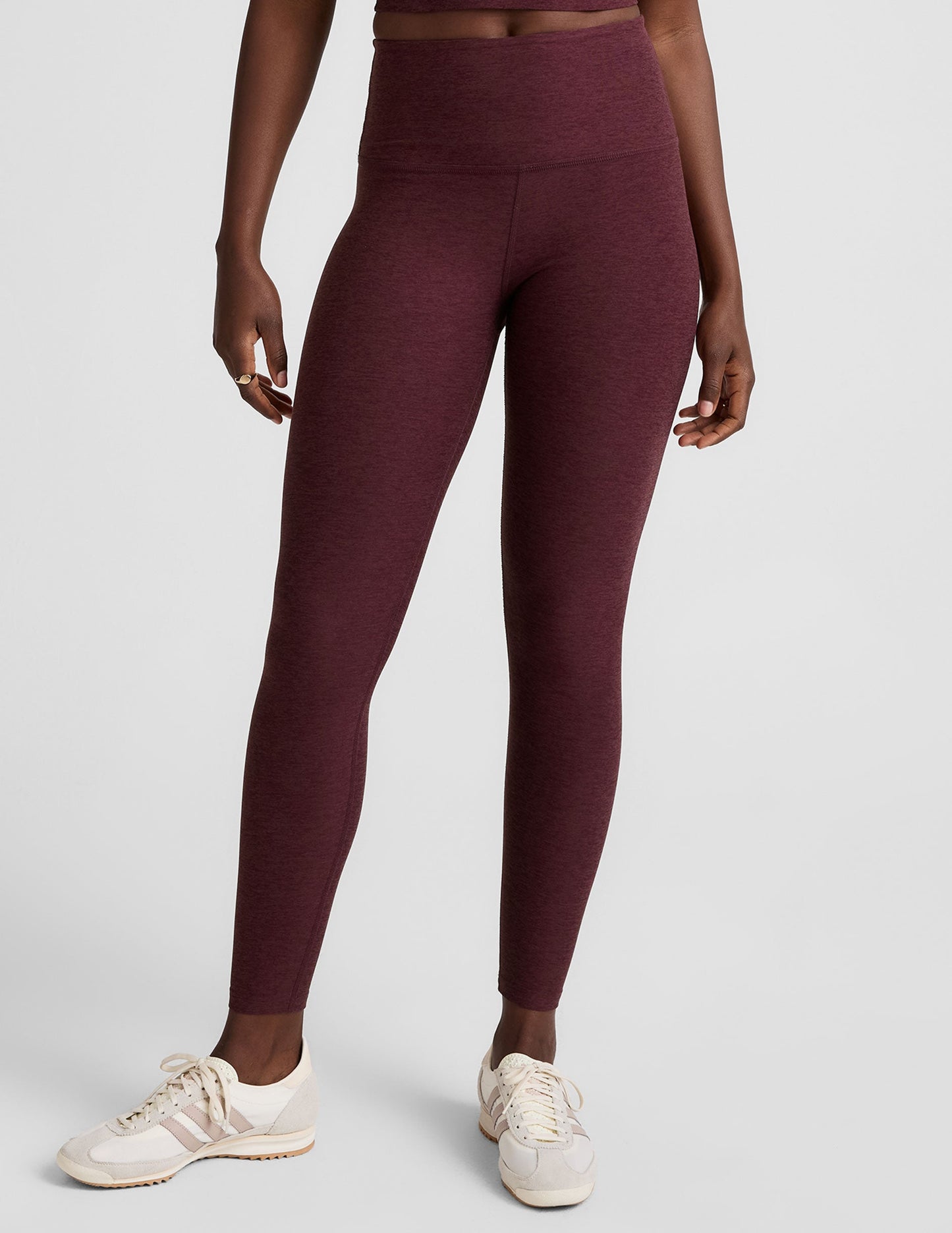 Spacedye HW Legging - Eggplant Purple Heather