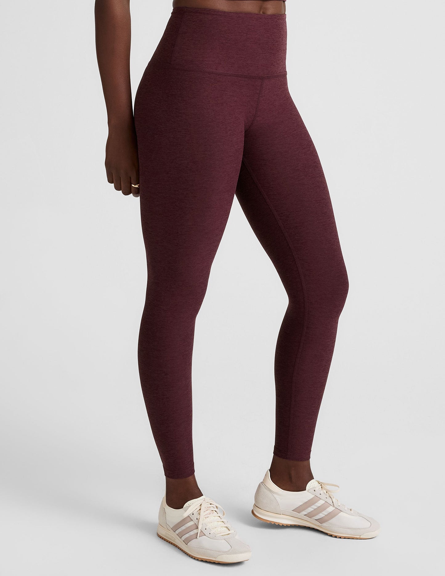 Spacedye HW Legging - Eggplant Purple Heather